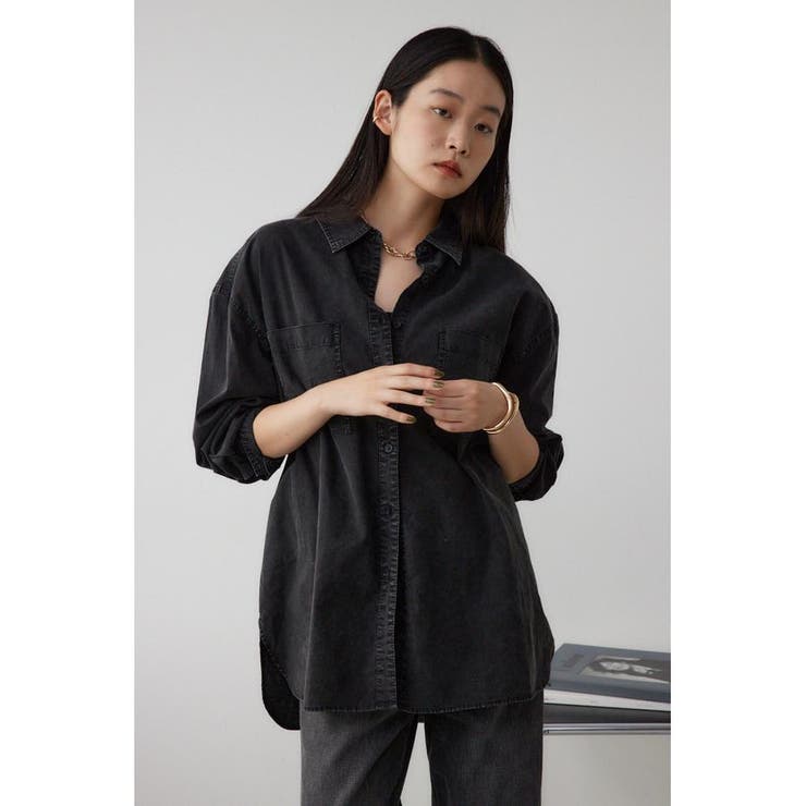 ケミカルウォッシュシャツ | AZUL BY MOUSSY | 詳細画像12 