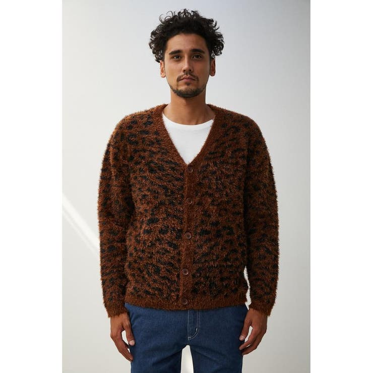 SHAGGY LEOPARD CARDIGAN[品番：AZLW0020339]｜AZUL BY MOUSSY
