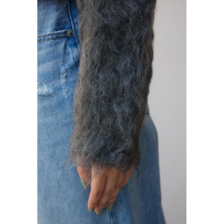 シャギーボタンショートカーディガン | AZUL BY MOUSSY | 詳細画像19 