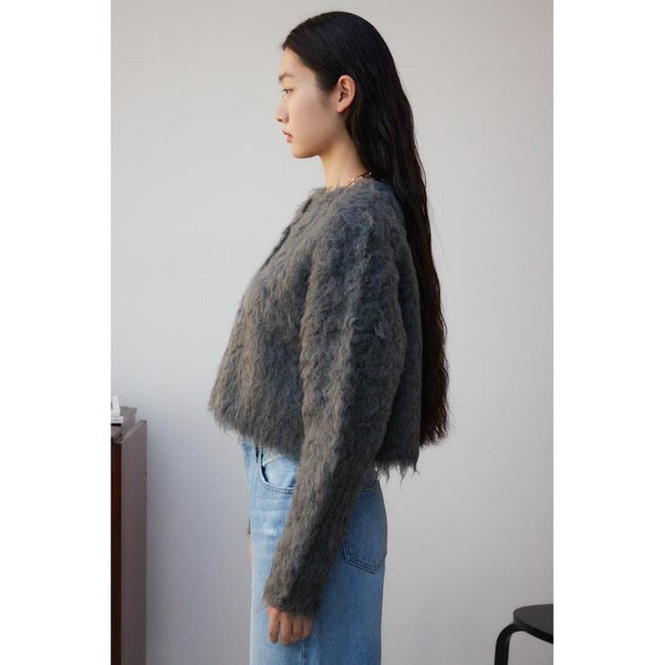シャギーボタンショートカーディガン | AZUL BY MOUSSY | 詳細画像15 