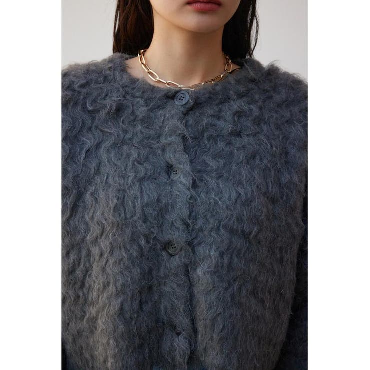 シャギーボタンショートカーディガン | AZUL BY MOUSSY | 詳細画像17 