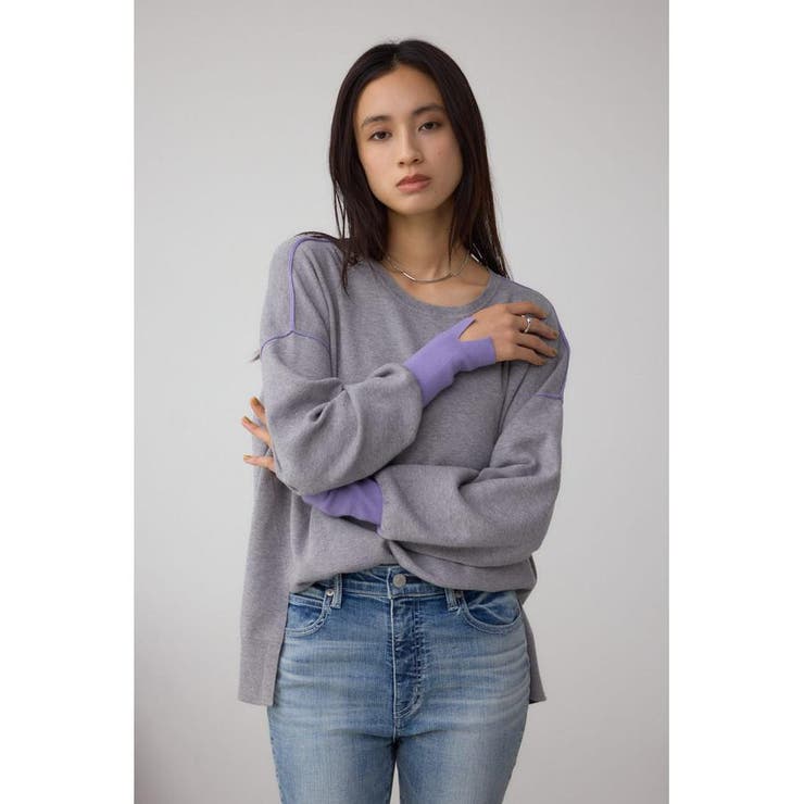 バイカラーカフニット | AZUL BY MOUSSY | 詳細画像23 