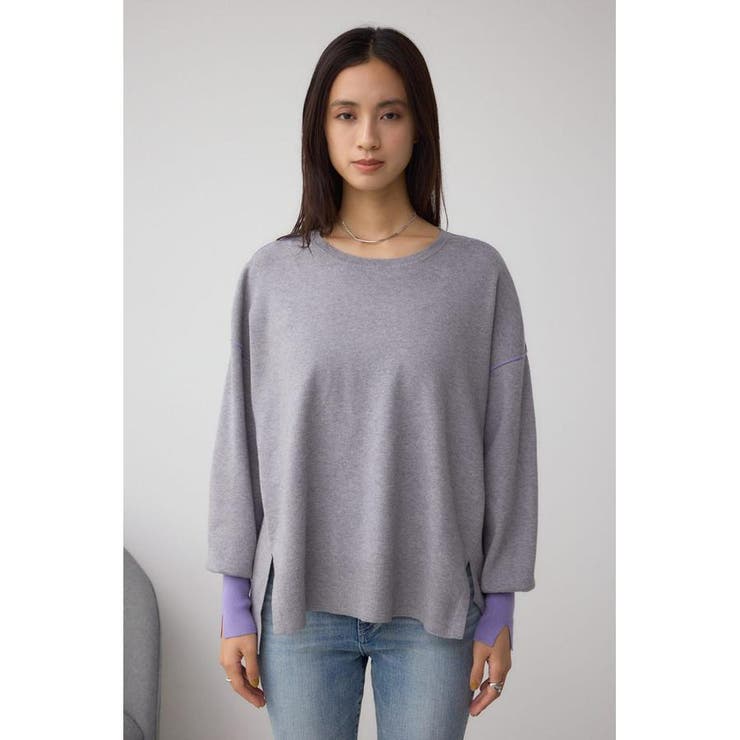 バイカラーカフニット | AZUL BY MOUSSY | 詳細画像25 