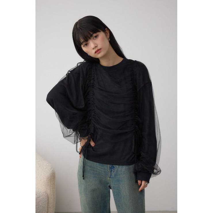 チュールレイヤードトップス | AZUL BY MOUSSY | 詳細画像13 