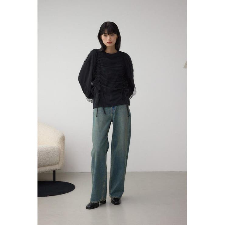 チュールレイヤードトップス | AZUL BY MOUSSY | 詳細画像14 