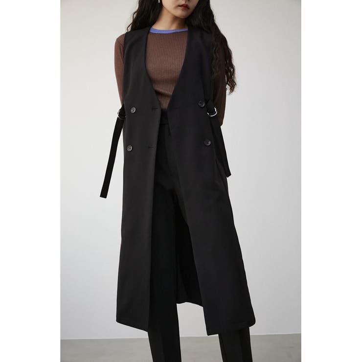 BLK | VENUS LONG GILET | AZUL BY MOUSSY