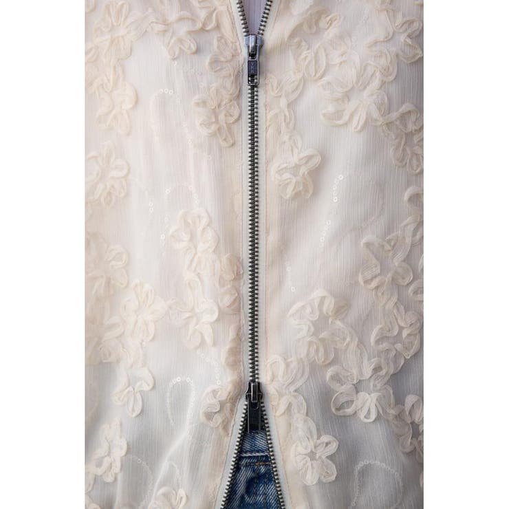 クラフトシアーレースブルゾン | AZUL BY MOUSSY | 詳細画像12 