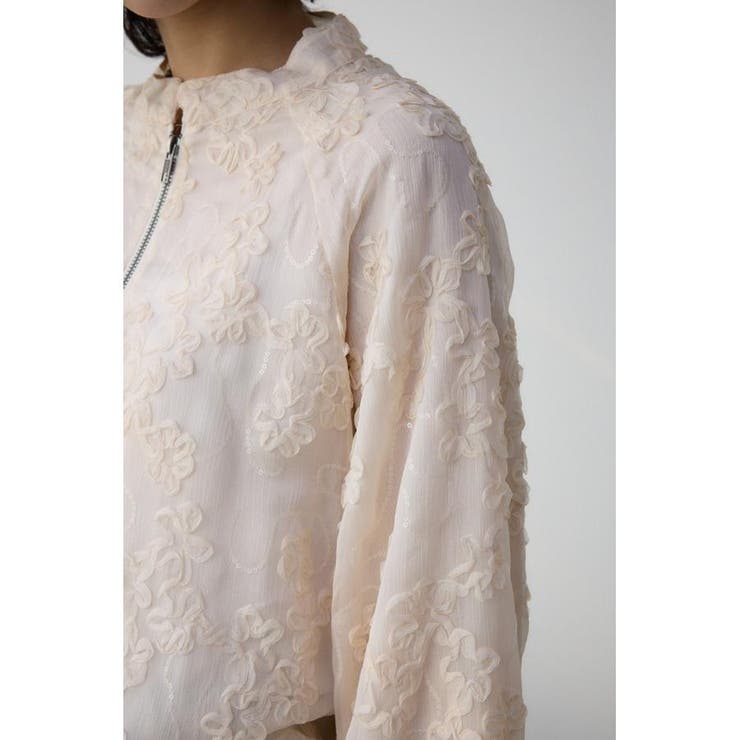 クラフトシアーレースブルゾン | AZUL BY MOUSSY | 詳細画像8 