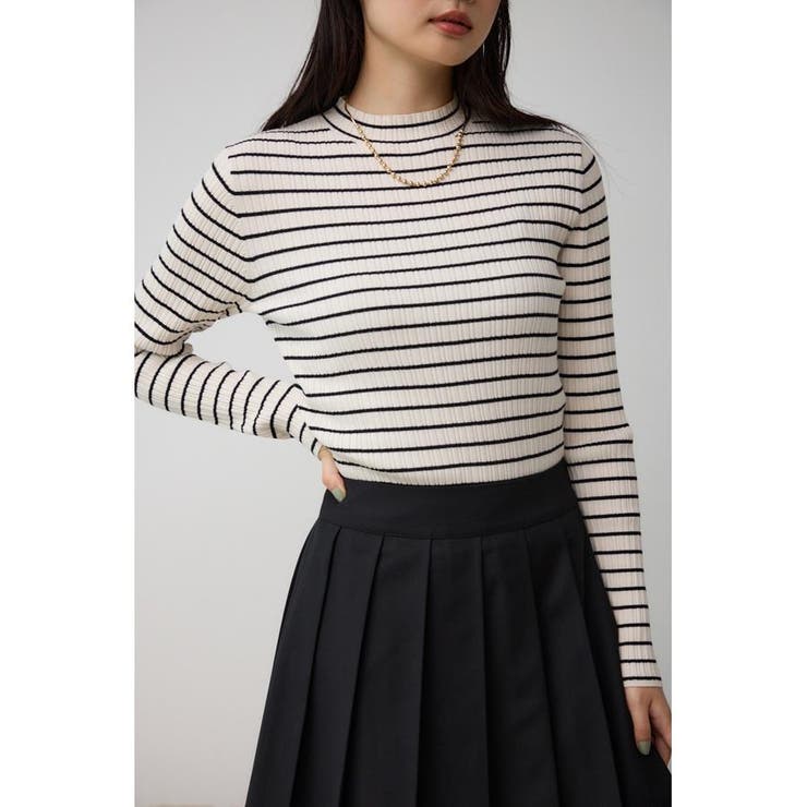 ランダムリブハイネックニットトップス | AZUL BY MOUSSY | 詳細画像13 