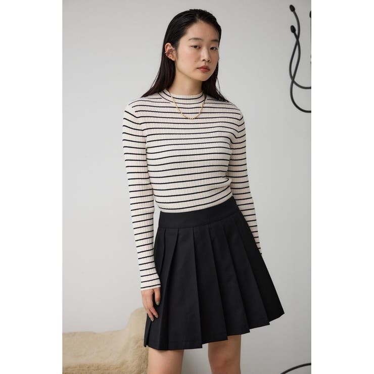 ランダムリブハイネックニットトップス | AZUL BY MOUSSY | 詳細画像15 