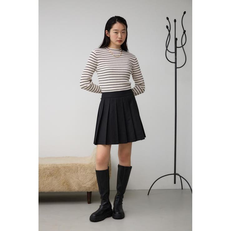 ランダムリブハイネックニットトップス | AZUL BY MOUSSY | 詳細画像16 