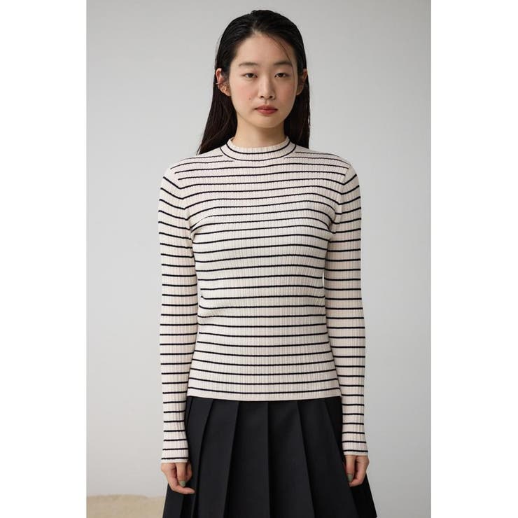 ランダムリブハイネックニットトップス | AZUL BY MOUSSY | 詳細画像17 