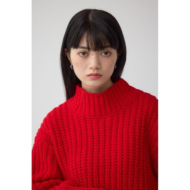 マットモールクロップドハイネックニット | AZUL BY MOUSSY | 詳細画像12 