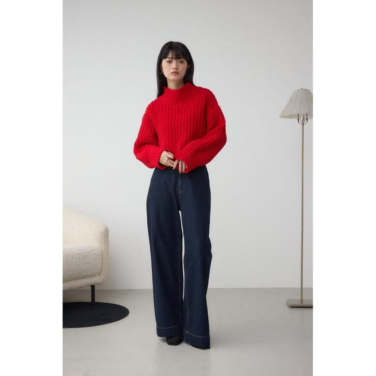 マットモールクロップドハイネックニット | AZUL BY MOUSSY | 詳細画像14 
