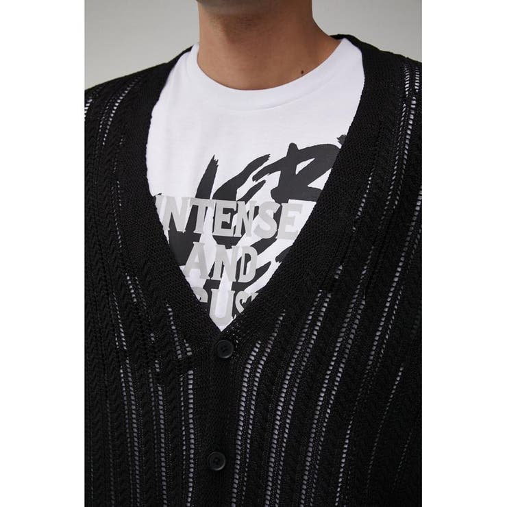 OPENWORK KNIT CARDIGAN | AZUL BY MOUSSY | 詳細画像7 