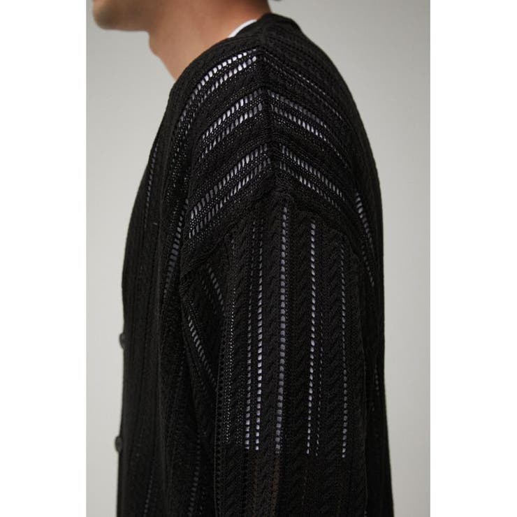 OPENWORK KNIT CARDIGAN | AZUL BY MOUSSY | 詳細画像8 