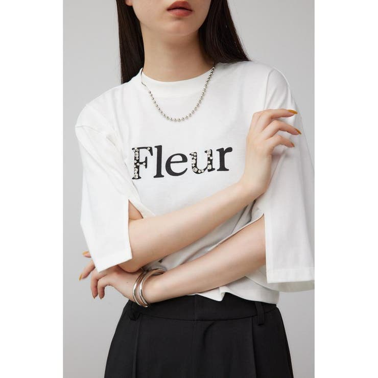 O/WHT1 | ビジューロゴTEE | AZUL BY MOUSSY