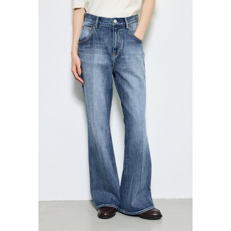 AZUL DENIM センタープレスフレアデニム ロング丈 | AZUL BY MOUSSY | 詳細画像1 
