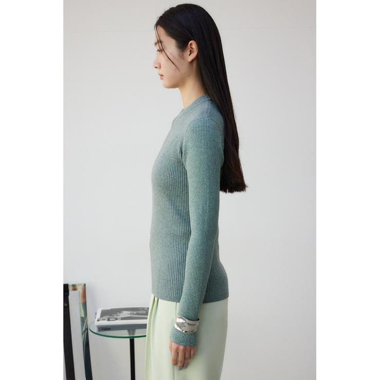 AZUL BY MOUSSY | ラメリブニットトップス (ニット ) |SHEL'TTER
