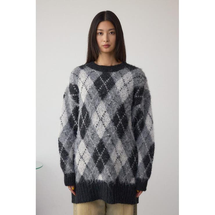 アーガイルシャギーニット | AZUL BY MOUSSY | 詳細画像5 