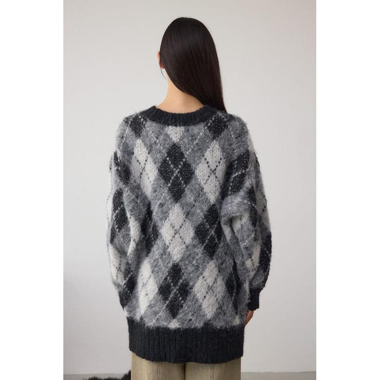 アーガイルシャギーニット | AZUL BY MOUSSY | 詳細画像7 