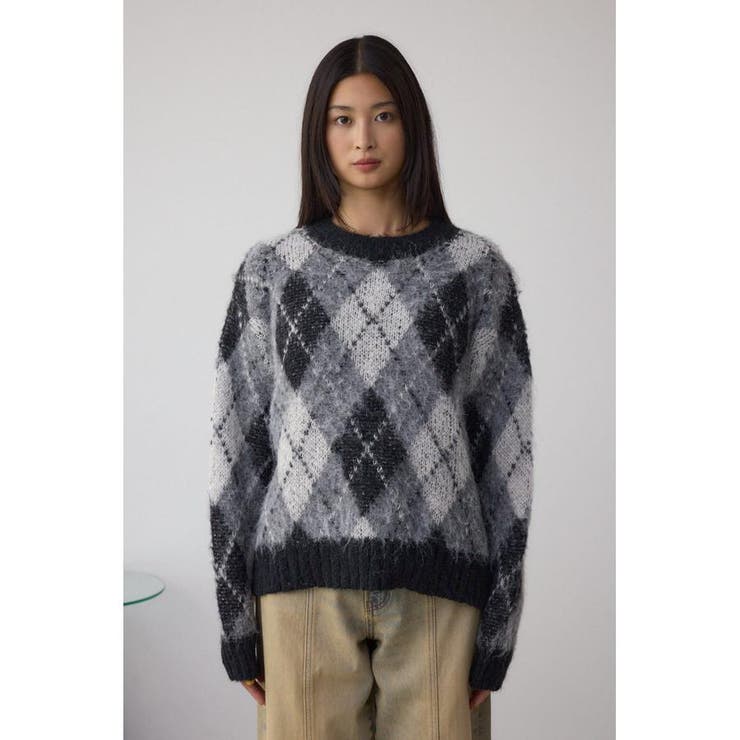 アーガイルシャギーニット | AZUL BY MOUSSY | 詳細画像12 