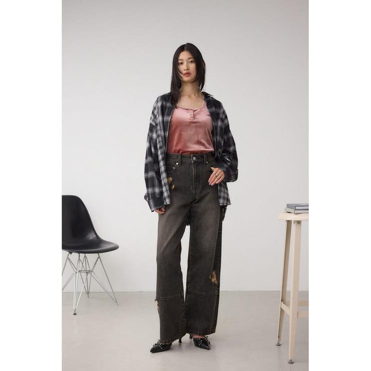 ベロアタンクトップ[品番：AZLW0023624]｜AZUL BY MOUSSY（アズール
