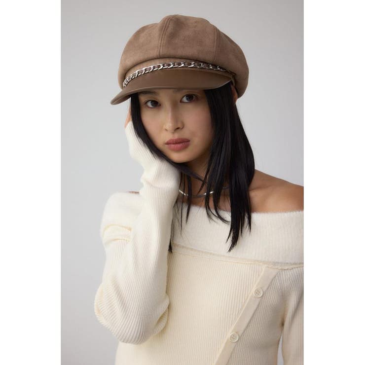 フェイクレザーチェーンキャスケット | AZUL BY MOUSSY | 詳細画像10 