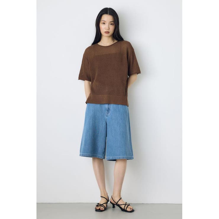 畔編み半袖ニットトップス | AZUL BY MOUSSY | 詳細画像25 