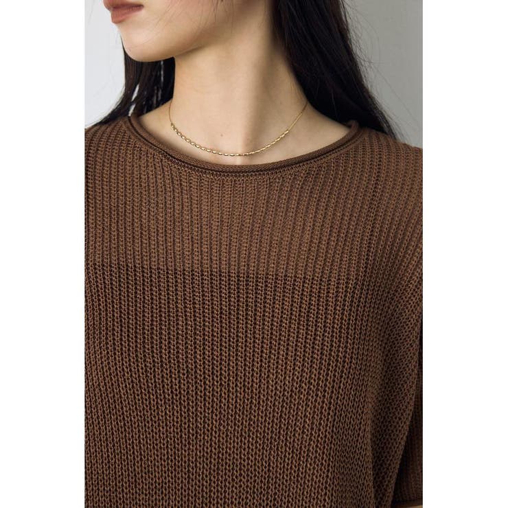 畔編み半袖ニットトップス | AZUL BY MOUSSY | 詳細画像26 