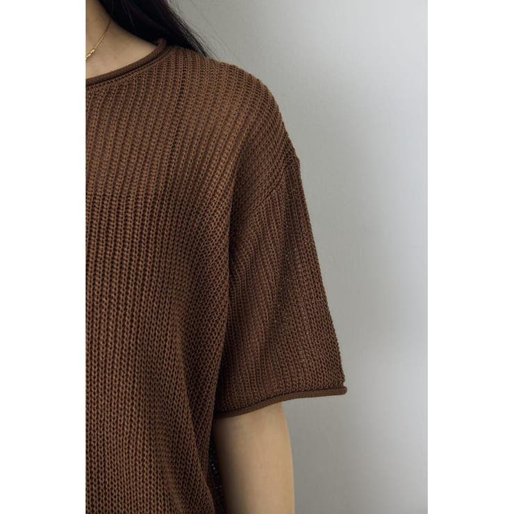 畔編み半袖ニットトップス | AZUL BY MOUSSY | 詳細画像28 