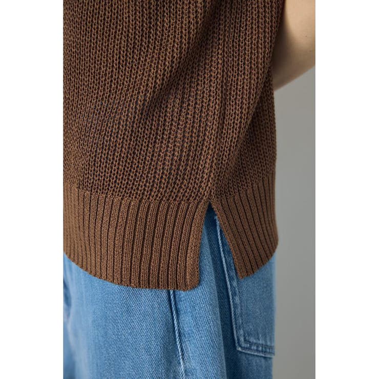 畔編み半袖ニットトップス | AZUL BY MOUSSY | 詳細画像30 