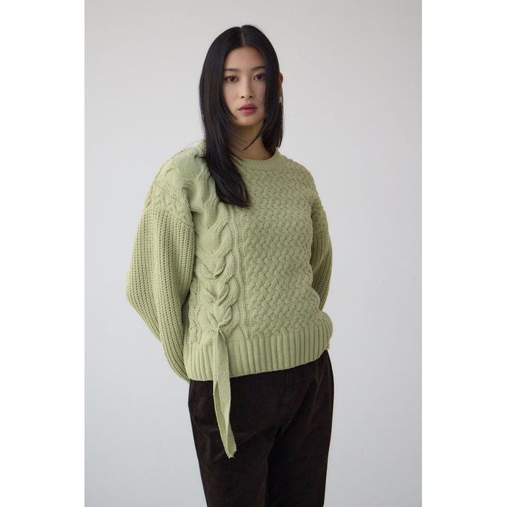 サイドレースアップケーブルニット | AZUL BY MOUSSY | 詳細画像23 