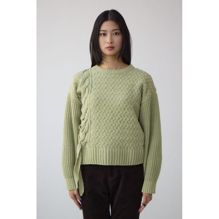 サイドレースアップケーブルニット | AZUL BY MOUSSY | 詳細画像25 