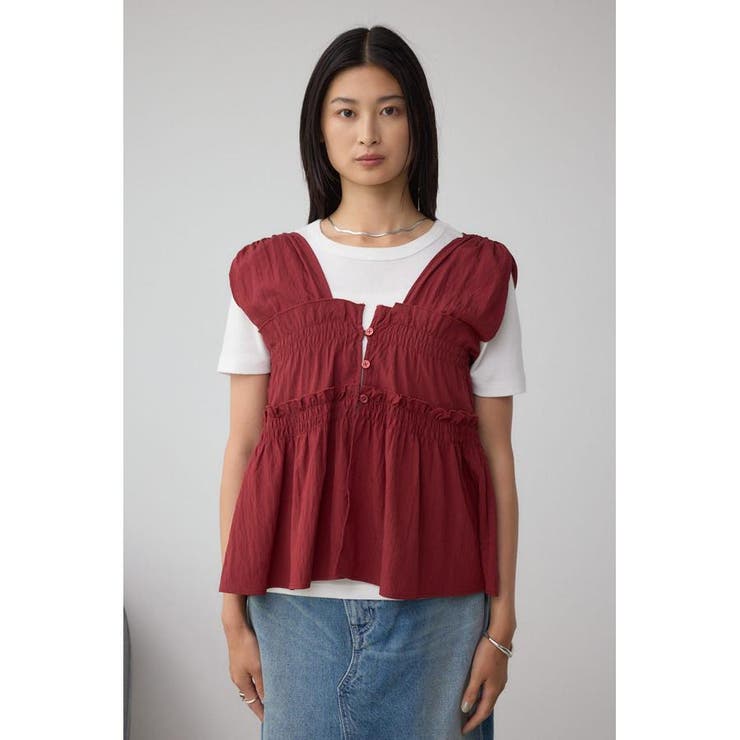 素材アソートシャーリングベスト | AZUL BY MOUSSY | 詳細画像15 