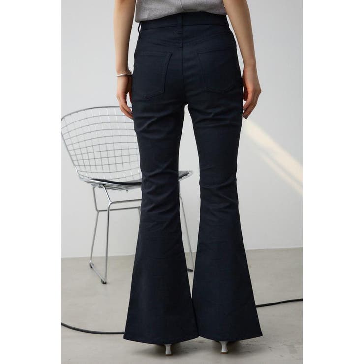 MOUSSY moussy HIGHWAISTEMOTIONフレアパンツ ブラック -靴