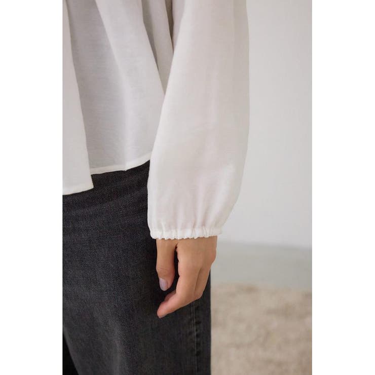 ラッフルショルダー長袖ブラウス | AZUL BY MOUSSY | 詳細画像11 