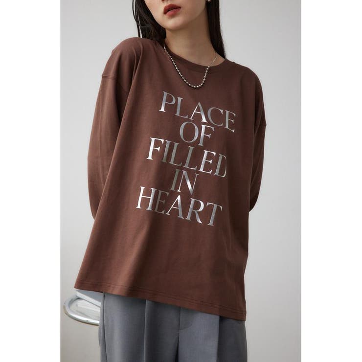 BRN | ハクプリントロングスリーブTシャツ | AZUL BY MOUSSY