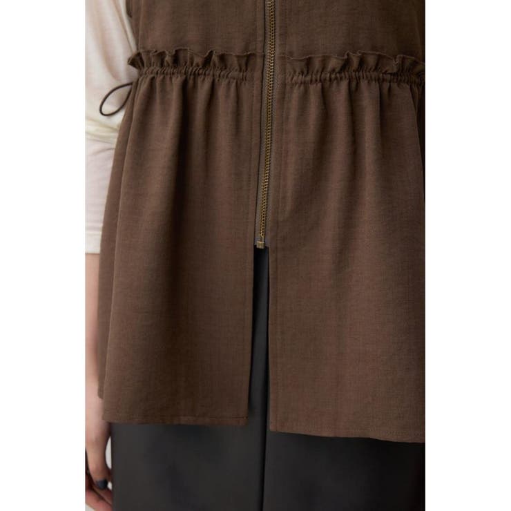 ジップペプラムサイドドロストベスト | AZUL BY MOUSSY | 詳細画像20 