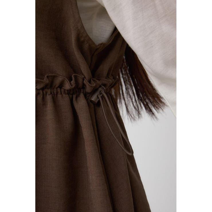 ジップペプラムサイドドロストベスト | AZUL BY MOUSSY | 詳細画像21 