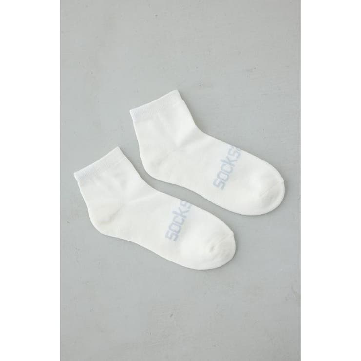 WHT | ジャガードロゴアングルソックス | AZUL BY MOUSSY