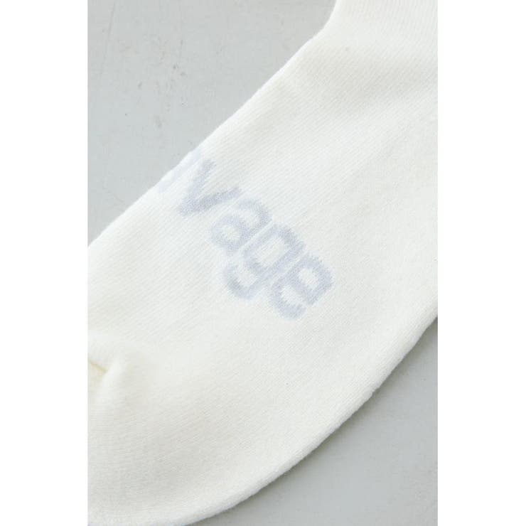 ジャガードロゴアングルソックス | AZUL BY MOUSSY | 詳細画像3 