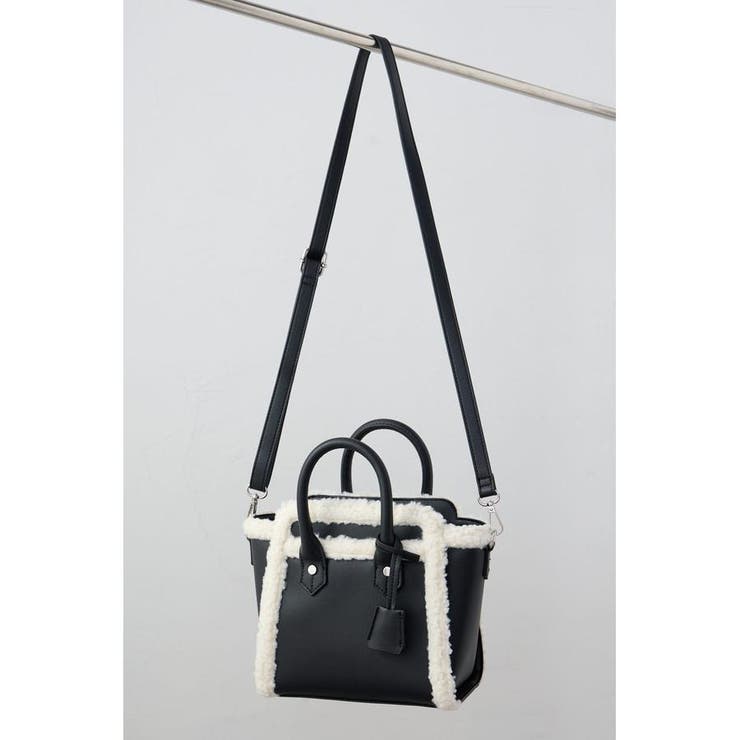 フェイクムートンハンドバッグ | AZUL BY MOUSSY | 詳細画像4 