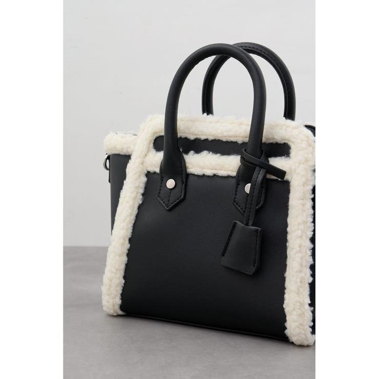 フェイクムートンハンドバッグ | AZUL BY MOUSSY | 詳細画像8 