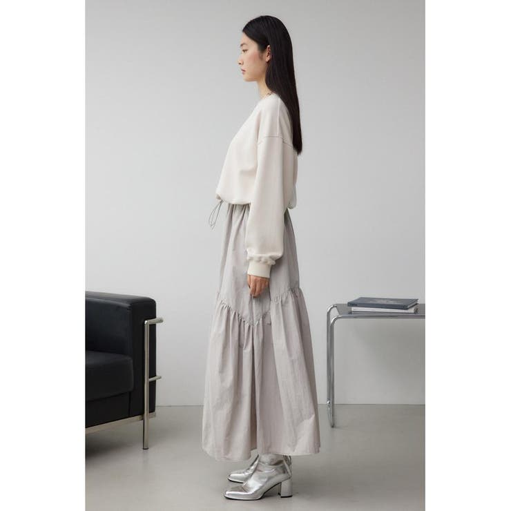 ナイロンスカートドッキングワンピース | AZUL BY MOUSSY | 詳細画像5 