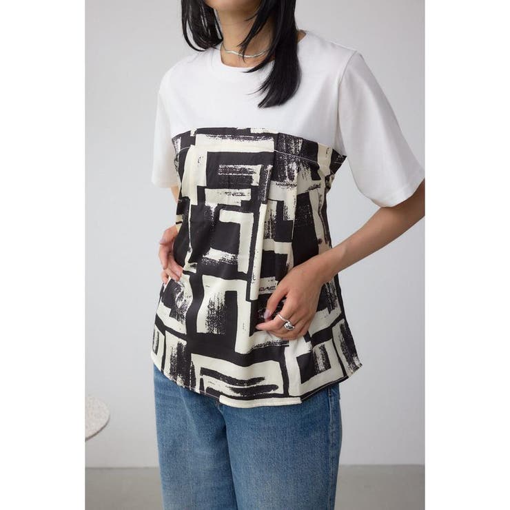 WHT | スカーフドッキングトップス | AZUL BY MOUSSY