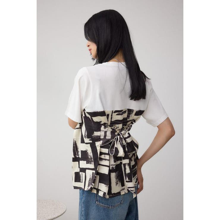 スカーフドッキングトップス | AZUL BY MOUSSY | 詳細画像3 