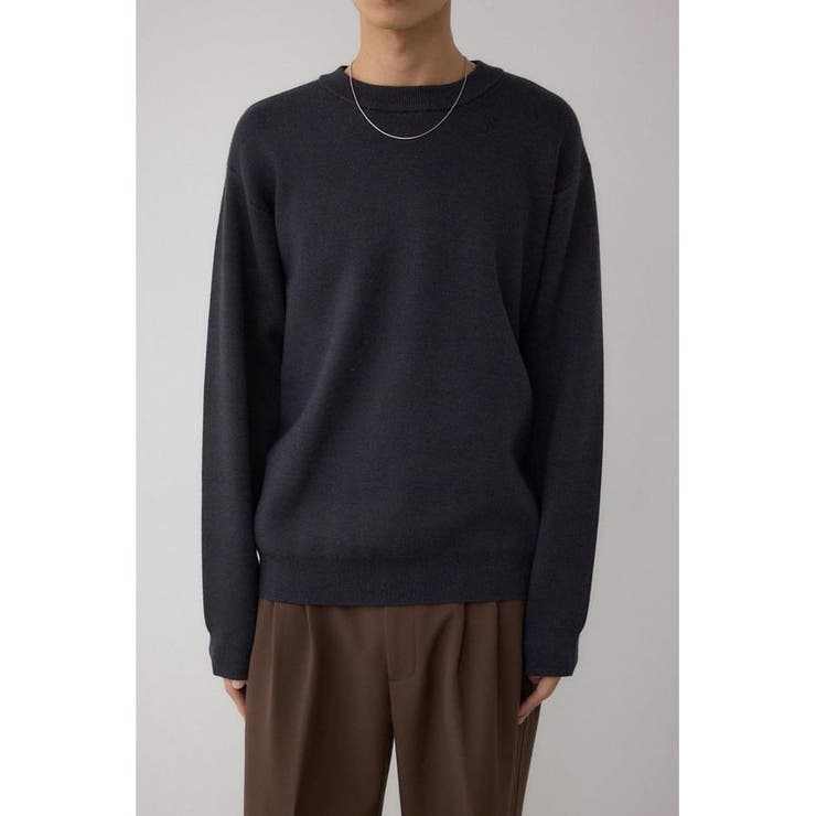 D/GRY3 | 裏シャギーボアニットトップス | AZUL BY MOUSSY