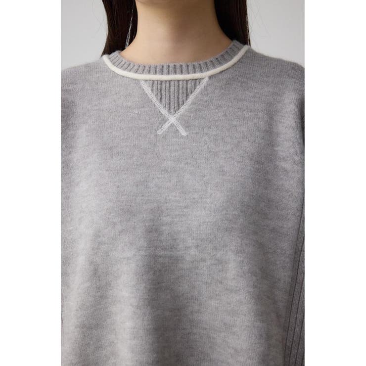 スウェットライクニットプルオーバー | AZUL BY MOUSSY | 詳細画像31 