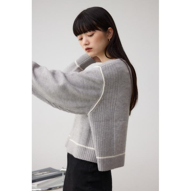 スウェットライクニットプルオーバー | AZUL BY MOUSSY | 詳細画像26 